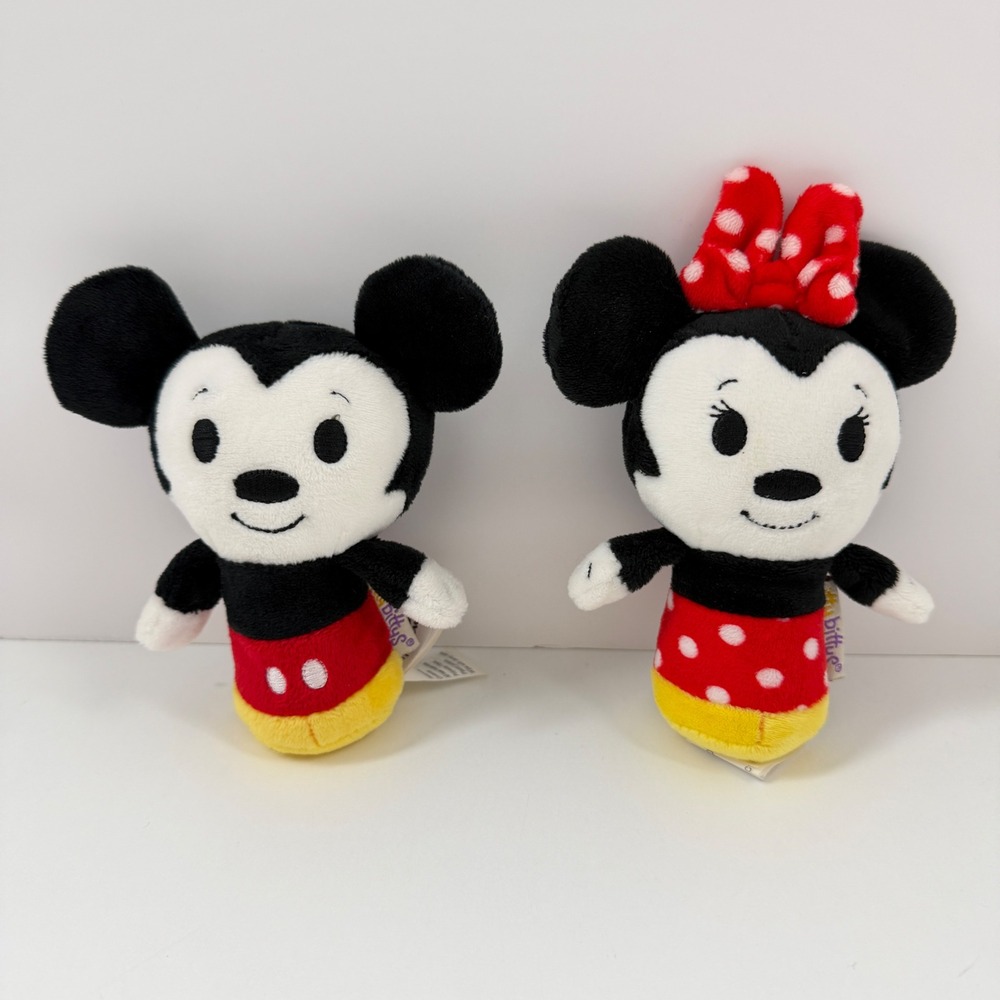 Hallmark Itty Bittys Disney Mickey Minnie Mouse Plush Set 2014
